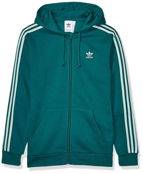 adidas originals 3 stripes full zip hoodie